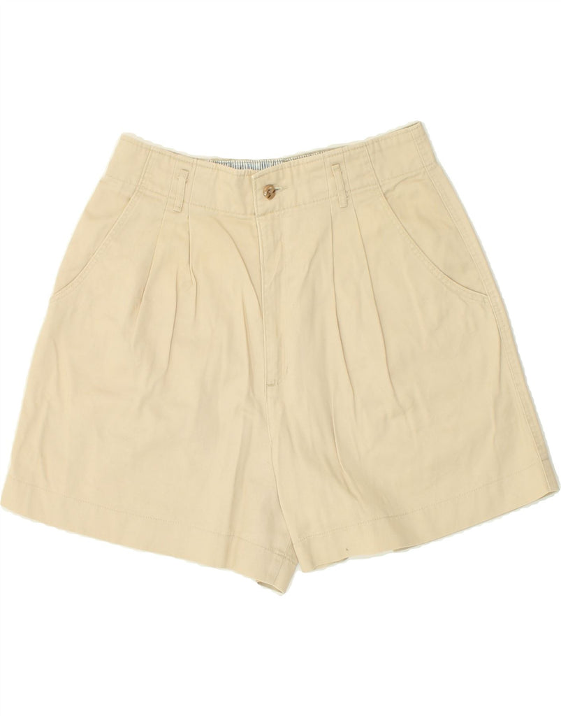 DOCKERS Womens Petite High Waist Pegged Chino Shorts UK 14 Large W30 Beige | Vintage Dockers | Thrift | Second-Hand Dockers | Used Clothing | Messina Hembry 