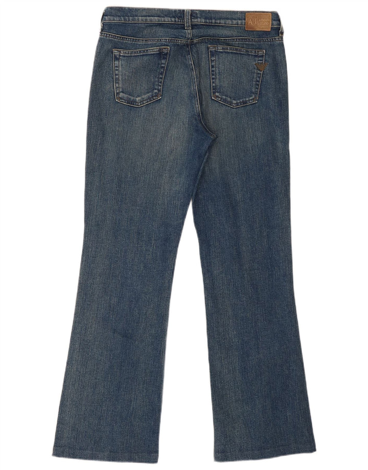 Armani Womens Indigo Bootcut Jeans W32 L30 Blue