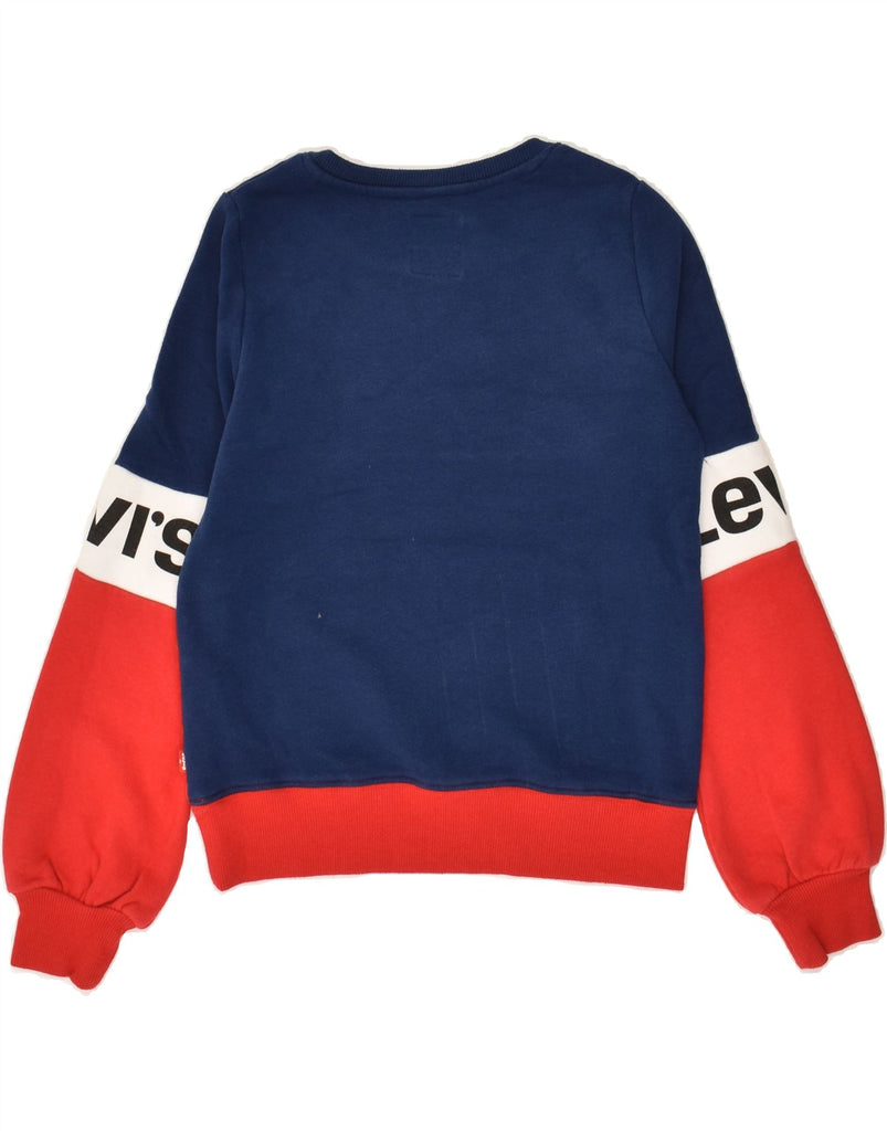 LEVI'S Boys Graphic Sweatshirt Jumper 9-10 Years Multicoloured Colourblock | Vintage Levi's | Thrift | Second-Hand Levi's | Used Clothing | Messina Hembry 