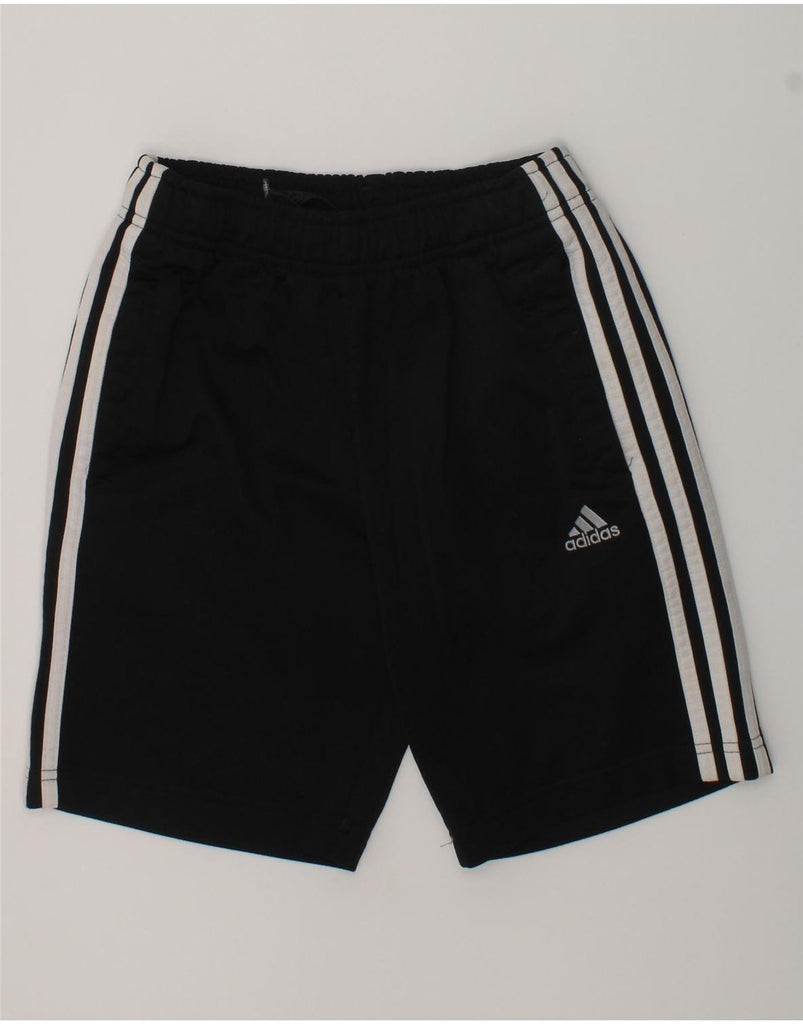 ADIDAS Boys Sport Shorts 9-10 Years Black Polyester | Vintage Adidas | Thrift | Second-Hand Adidas | Used Clothing | Messina Hembry 