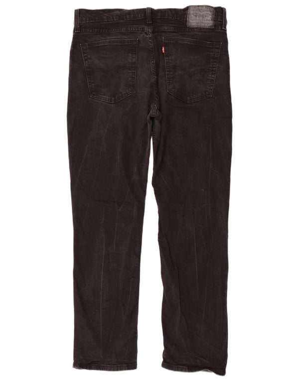 Levi's Mens 514 Straight Jeans W36 L30 Black Cotton