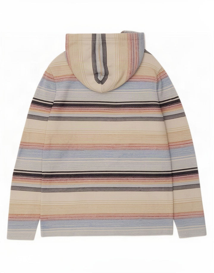 Fat Face Mens Hooded Top Long Sleeve Medium Multicoloured Striped Cotton