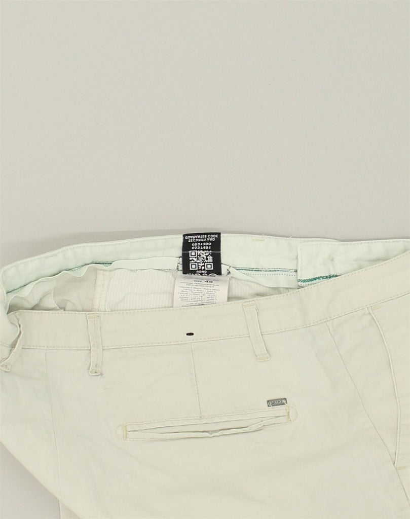 LIU JO Mens Slim Chino Trousers IT 48 Medium W30 L26 White Cotton | Vintage Liu Jo | Thrift | Second-Hand Liu Jo | Used Clothing | Messina Hembry 