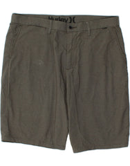 HURLEY Mens Chino Shorts W36 Large Grey Polyamide