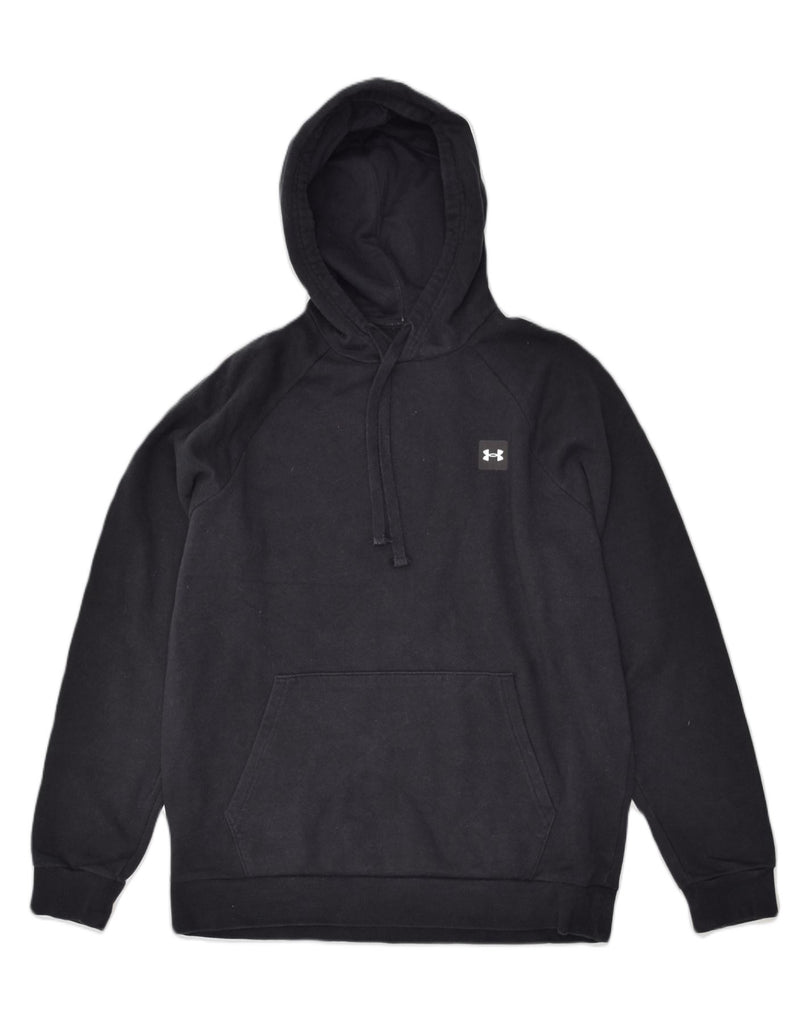 UNDER ARMOUR Mens Hoodie Jumper Medium Black Cotton | Vintage Under Armour | Thrift | Second-Hand Under Armour | Used Clothing | Messina Hembry 