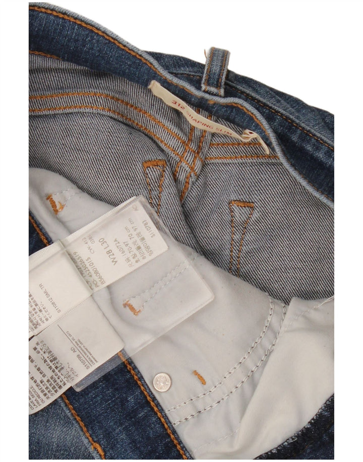 Levi's Womens 312 Shaping Slim Jeans W28 L26 Blue Cotton