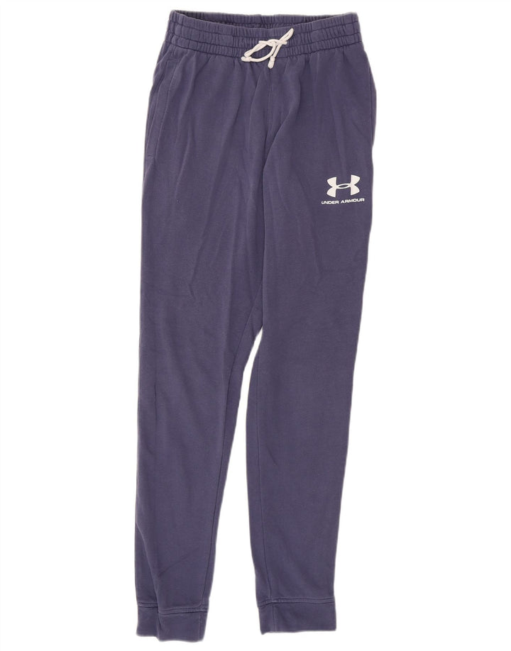 Under Armour Mens Graphic Tracksuit Trousers Joggers Small Purple