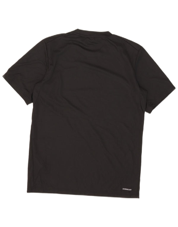Adidas Mens Aeroready T-Shirt Top Small Black Polyester