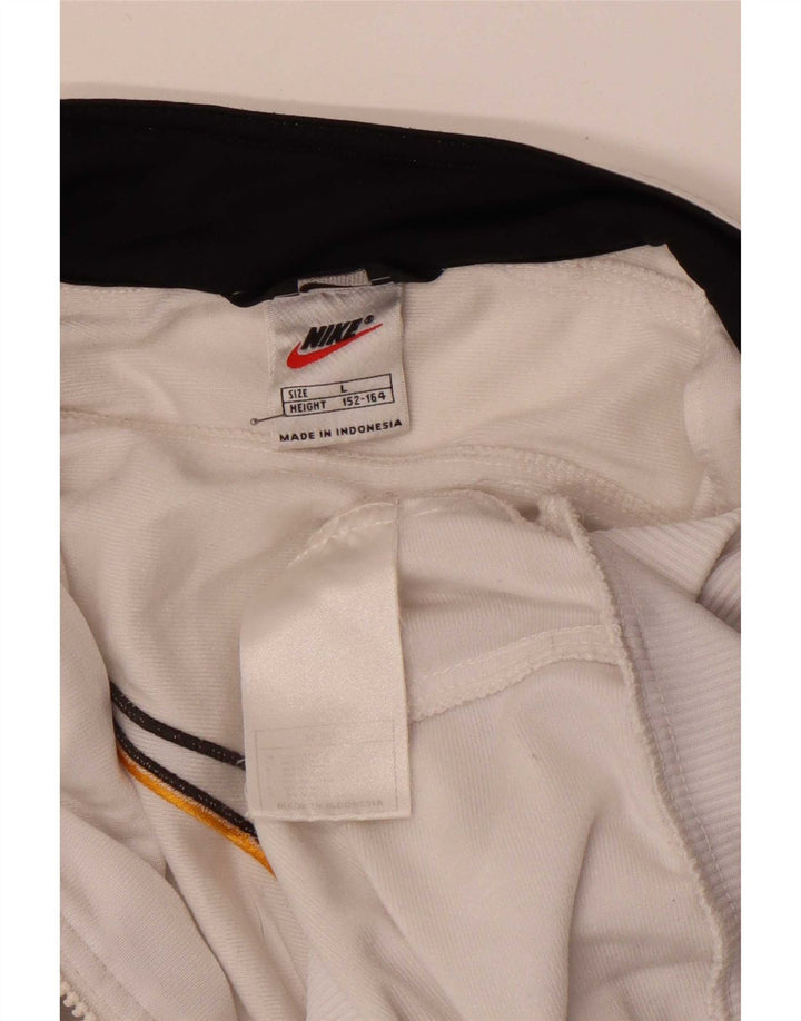 Nike Boys Graphic Tracksuit Top Jacket 12-13 Years Large White Polyester