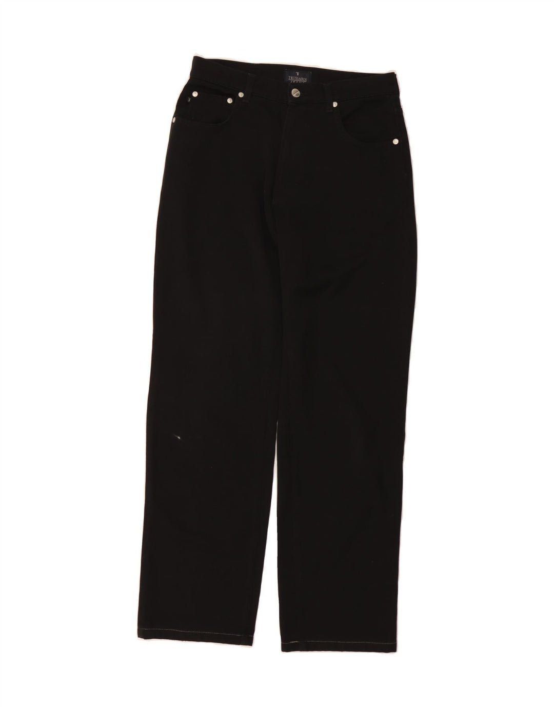 TRUSSARDI Womens Straight Jeans W30 L29 Black Vintage Trussardi and Second-Hand Trussardi from Messina Hembry 