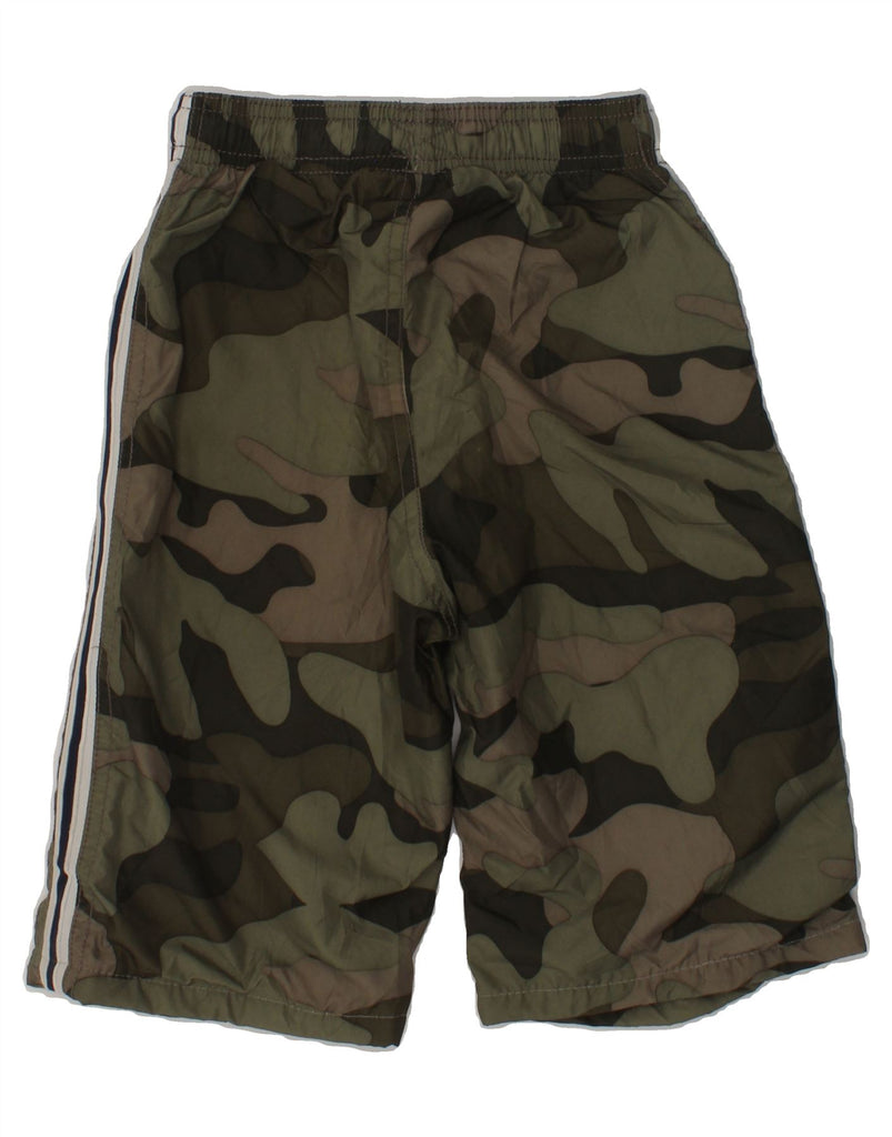 OSH KOSH Boys Bermuda Shorts 4-5 Years W20  Khaki Camouflage Polyester | Vintage Osh Kosh | Thrift | Second-Hand Osh Kosh | Used Clothing | Messina Hembry 