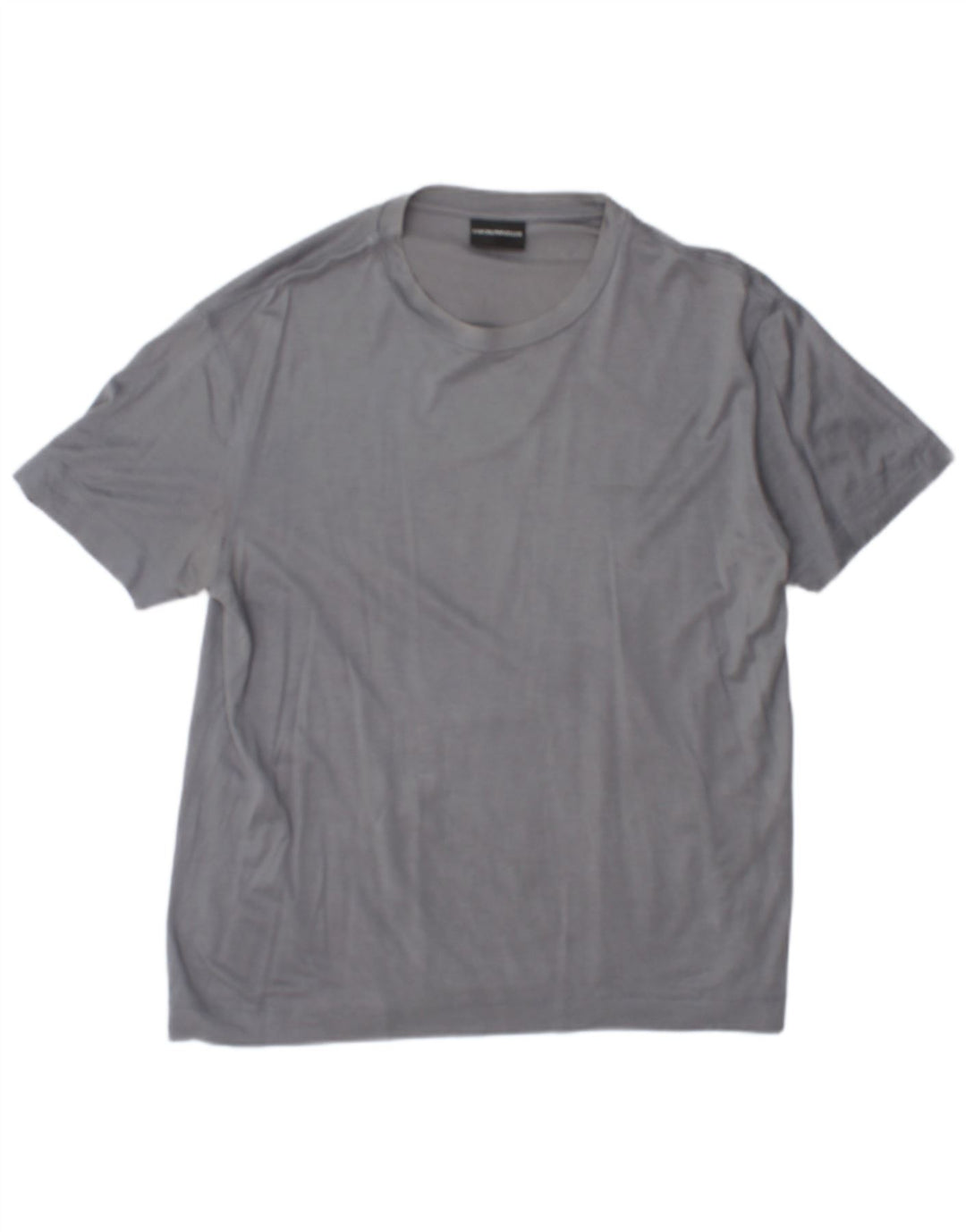 Emporio Armani Mens T-Shirt Top Large Grey Lyocell
