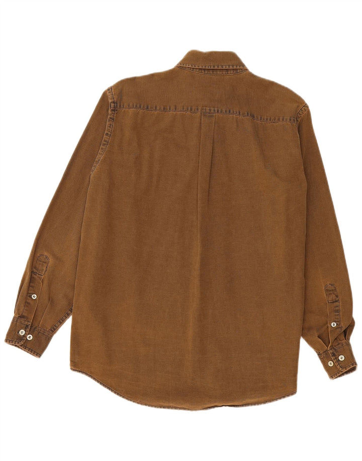 Murphy & Nye Mens Sailmakers Shirt Medium Brown Cotton
