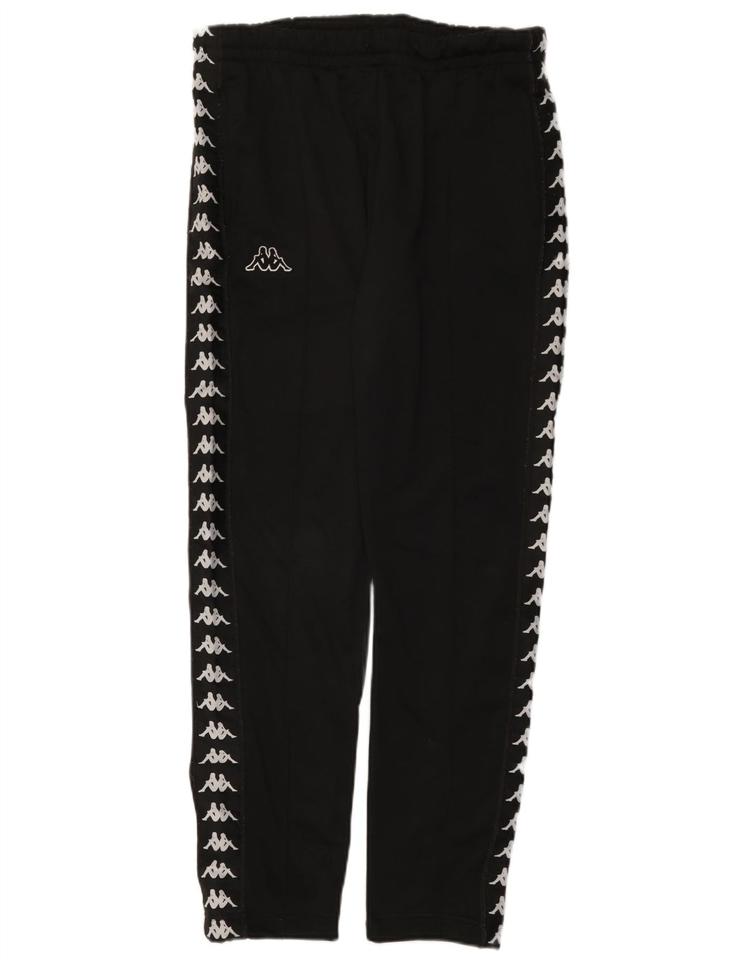 Kappa Mens Graphic Tracksuit Trousers Joggers Medium Black Polyester