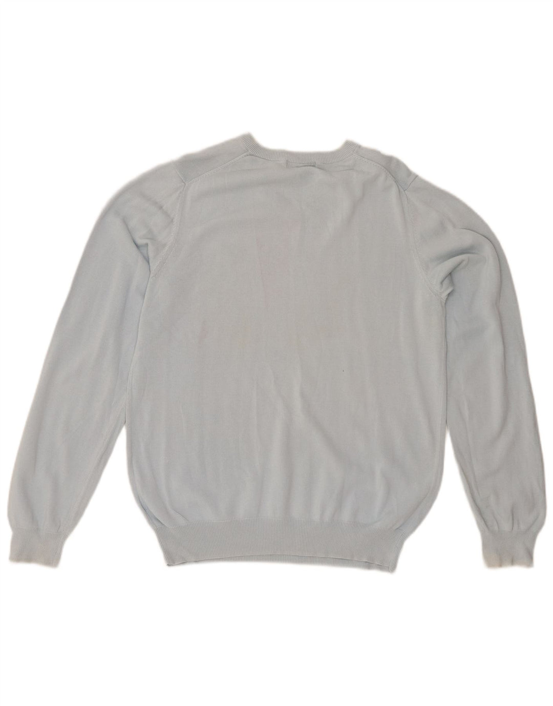 LYLE & SCOTT Mens Club V-Neck Jumper Sweater Small Blue