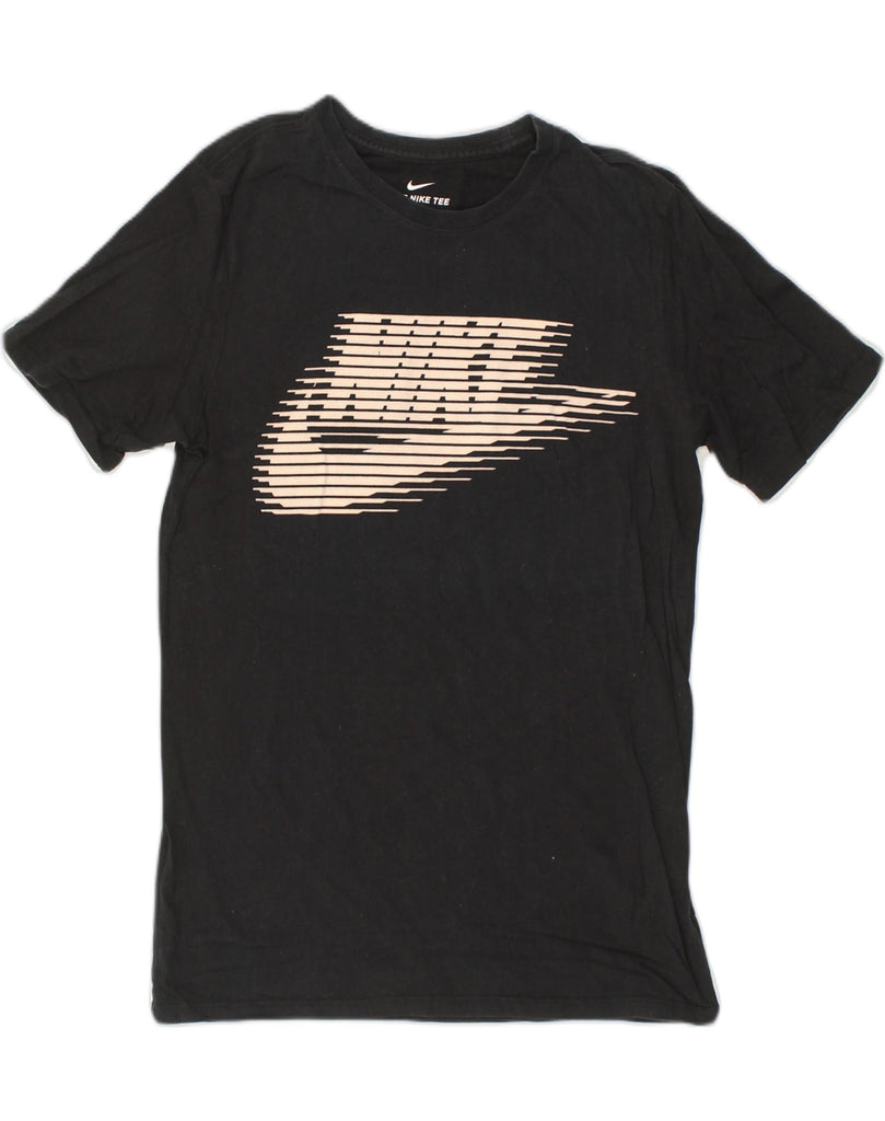 NIKE Mens The Nike Tee Graphic T-Shirt Top Small Black Cotton | Vintage Nike | Thrift | Second-Hand Nike | Used Clothing | Messina Hembry 