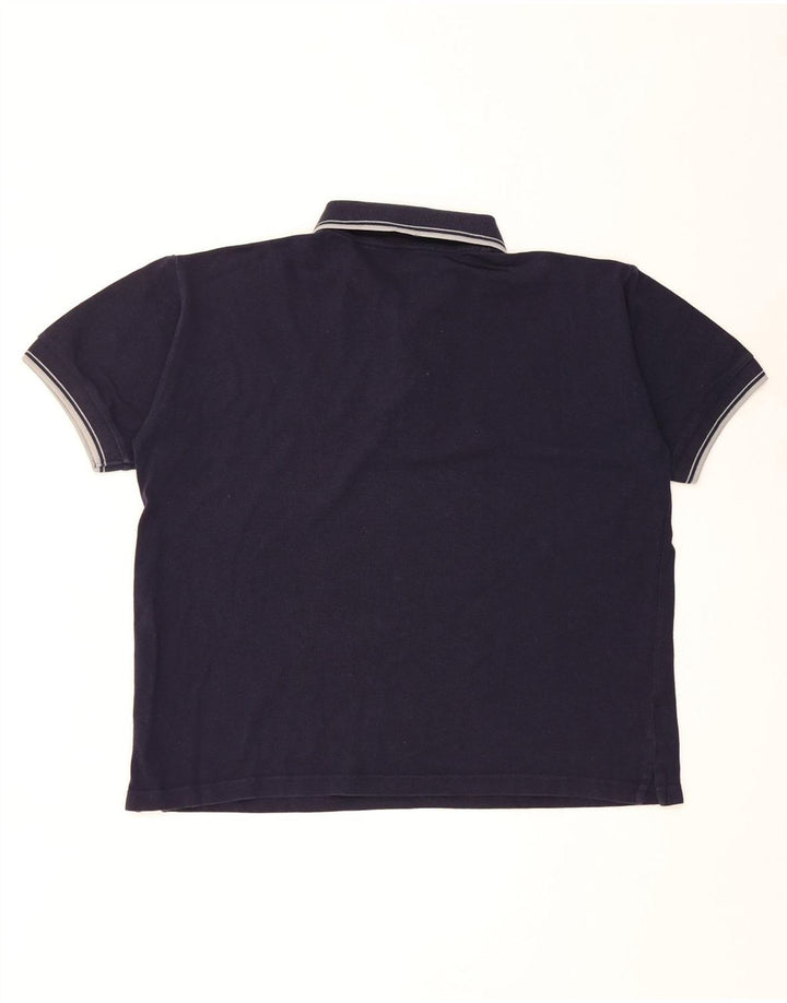 Kappa Mens Polo Shirt Large Navy Blue Cotton