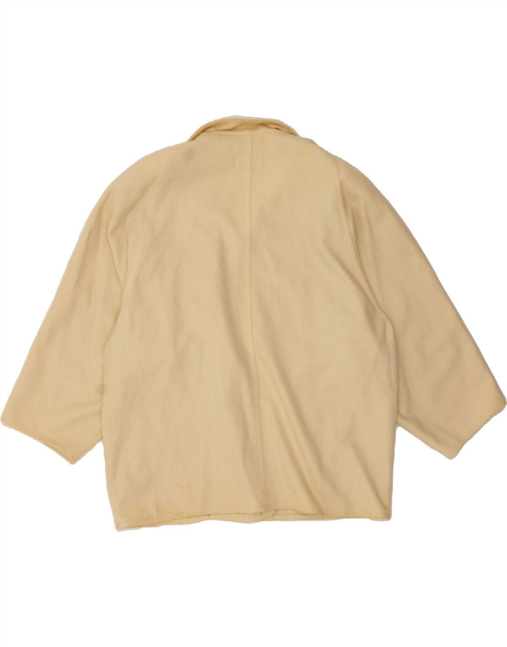PENNY BLACK Womens Oversized Double Breasted Coat UK 12 Medium Beige Wool Vintage Penny Black and Second-Hand Penny Black from Messina Hembry 