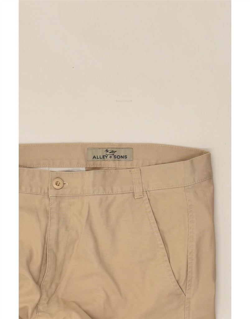 VINTAGE Mens Straight Chino Trousers IT 48 Medium W34 L34  Beige Cotton | Vintage Vintage | Thrift | Second-Hand Vintage | Used Clothing | Messina Hembry 