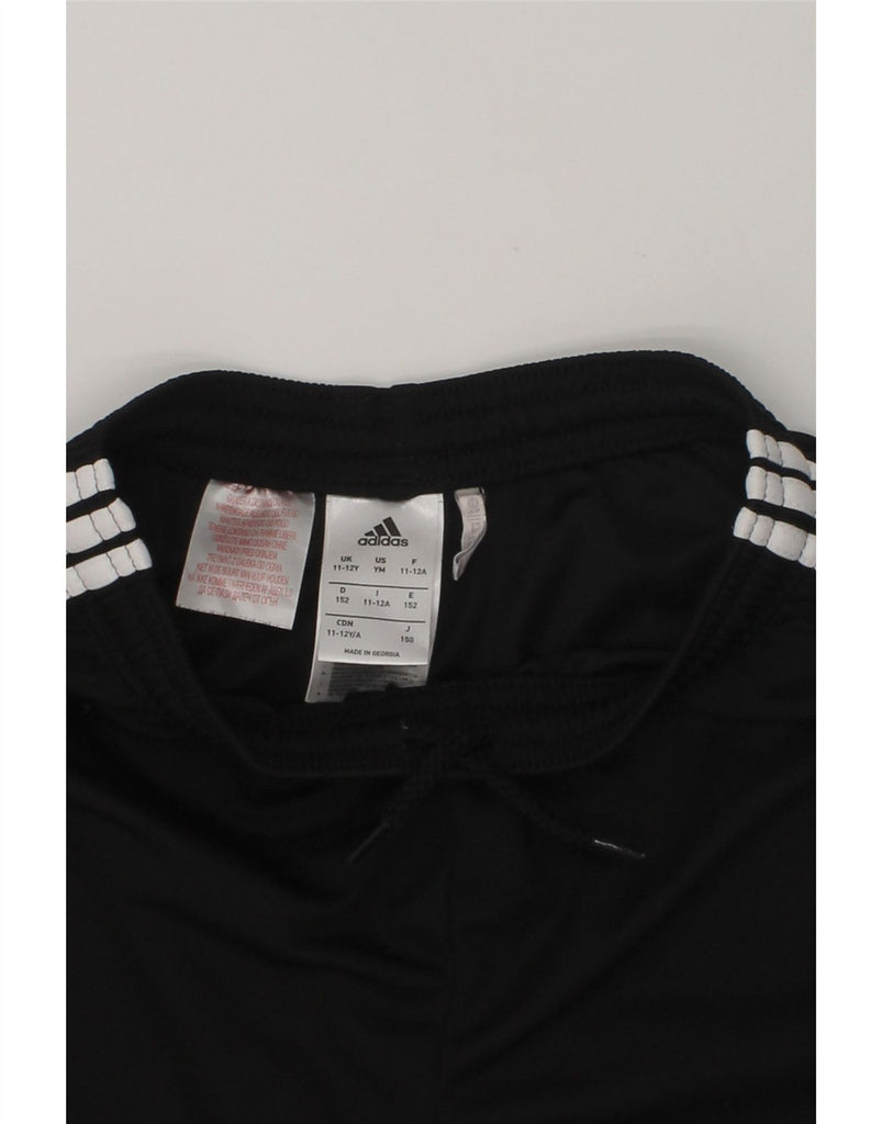 ADIDAS Boys Climalite Sport Shorts 11-12 Years Medium  Black Polyester | Vintage Adidas | Thrift | Second-Hand Adidas | Used Clothing | Messina Hembry 