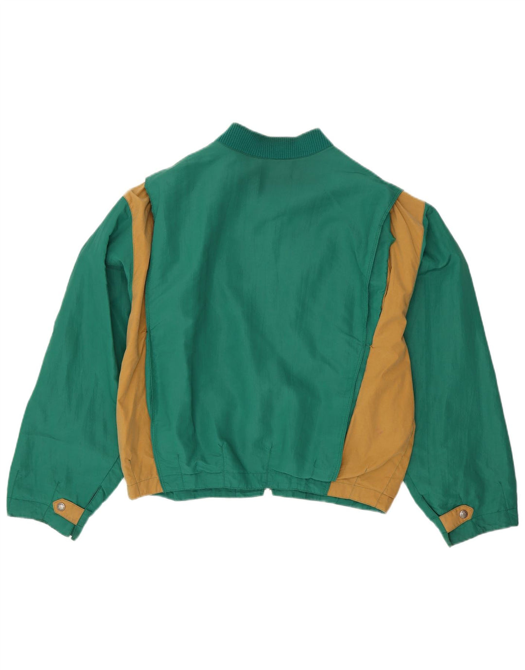 NEWTON Mens Bomber Jacket UK 42 XL Green Colourblock Cotton