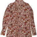 Vintage Mens Shirt Large Multicoloured Geometric