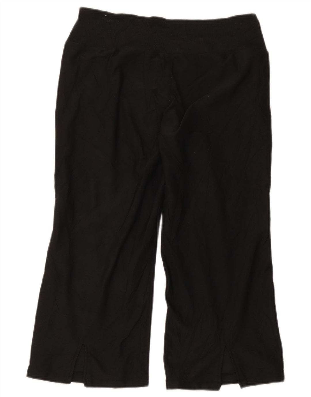 Nike Womens Capri Tracksuit Trousers US 8/10 Medium Black Polyester