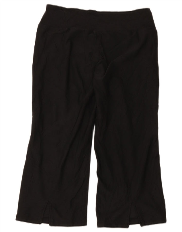 Nike Womens Capri Tracksuit Trousers US 8/10 Medium Black Polyester