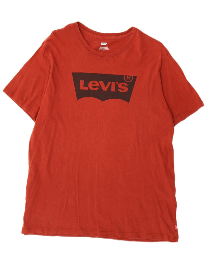 Levi's Mens Graphic T-Shirt Top Large Red Cotton