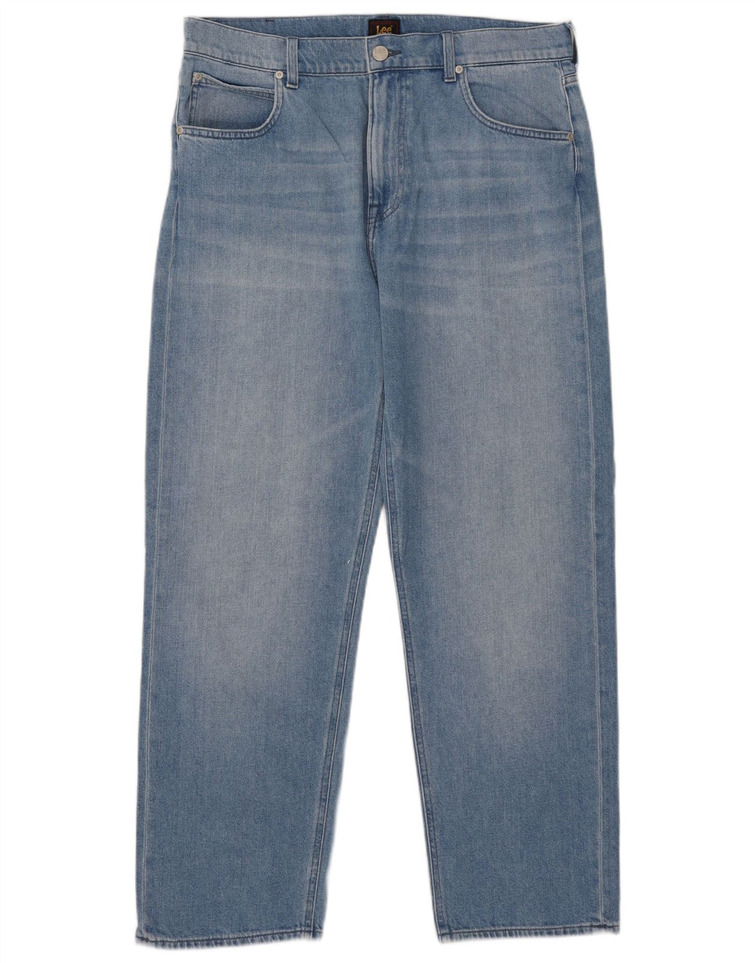 Lee Womens Straight Jeans W34 L29 Blue Cotton