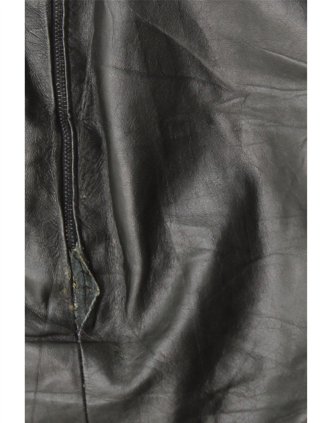 VINTAGE Womens Leather Skirt W28 Medium Black Leather Vintage Vintage and Second-Hand Vintage from Messina Hembry 