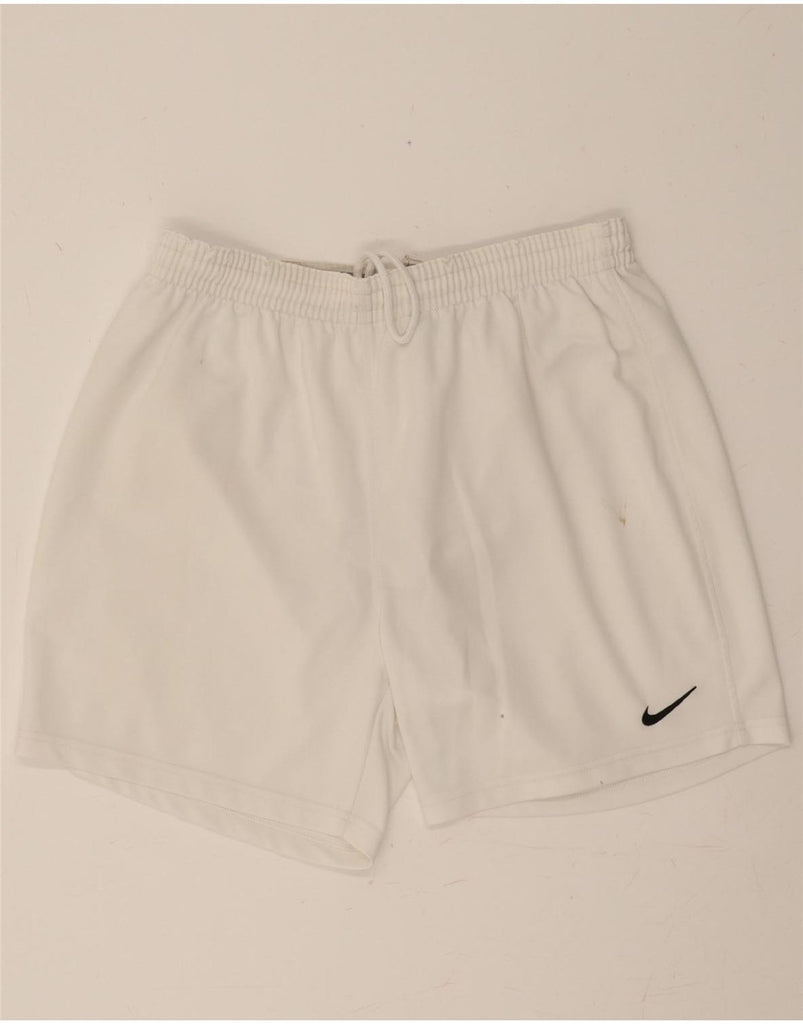 NIKE Mens Sport Shorts Large White Polyester Vintage Nike and Second-Hand Nike from Messina Hembry 