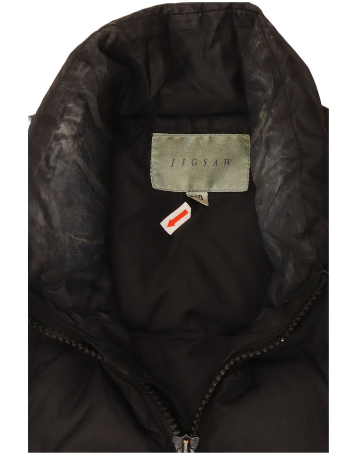 Jigsaw Womens Padded Gilet UK 10 Small  Black Nylon
