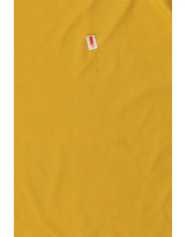 The North Face Mens T-Shirt Top Small Yellow Cotton