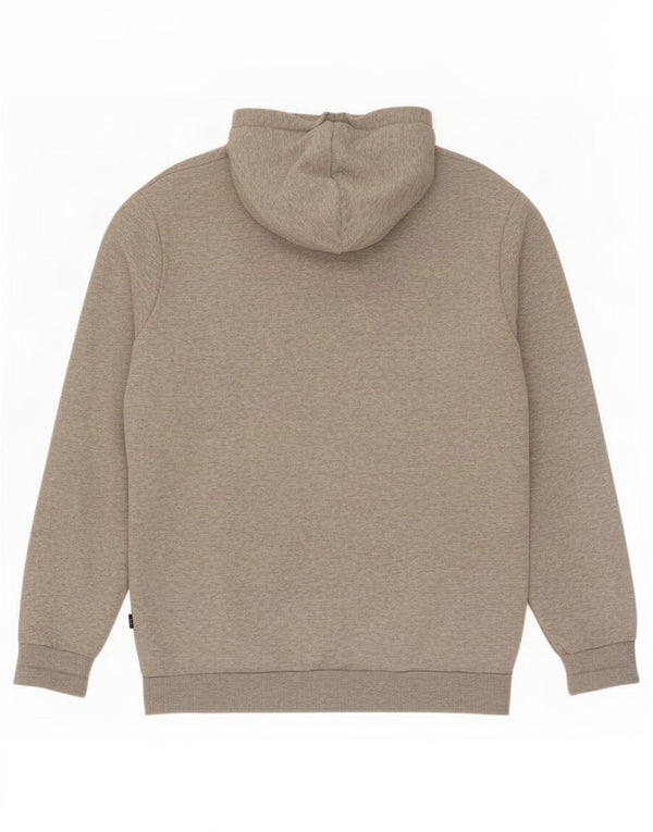 Puma Mens Graphic Hoodie Jumper Small Grey Flecked Cotton
