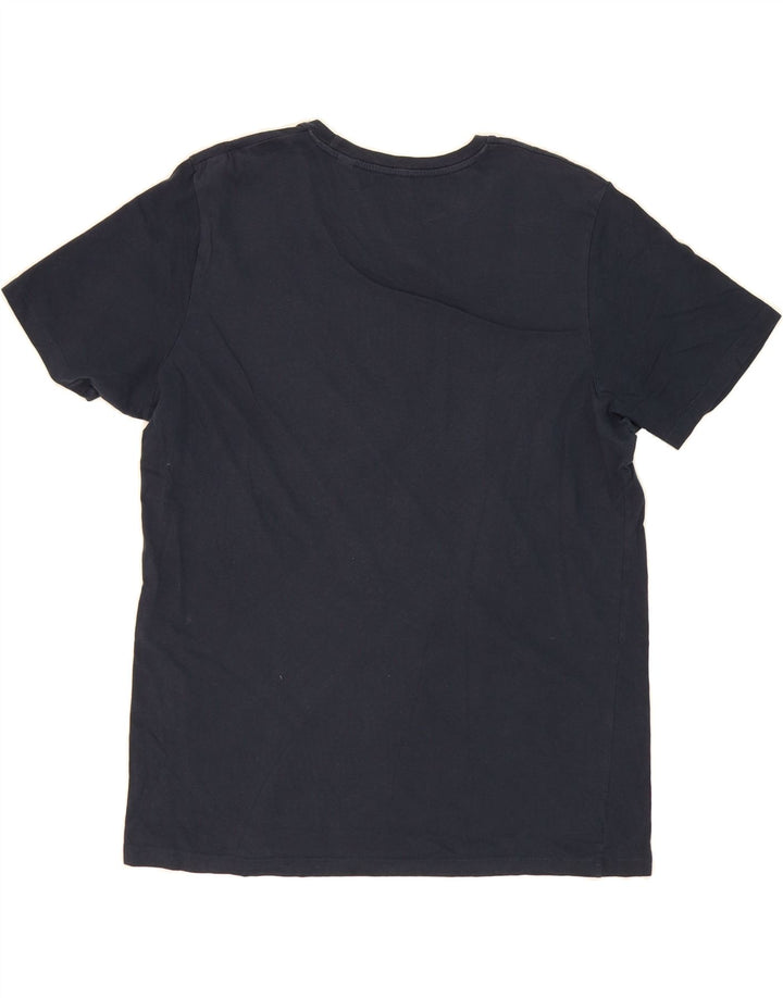 JACK & JONES Mens Graphic T-Shirt Top XL Navy Blue Vintage Jack & Jones and Second-Hand Jack & Jones from Messina Hembry 