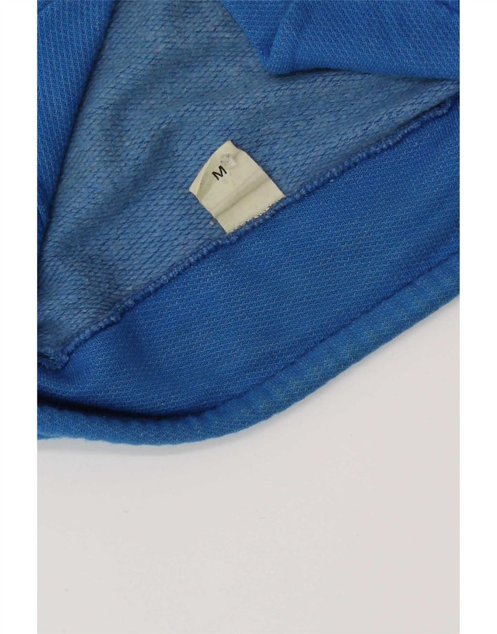 Vintage Womens Oversized Graphic Sweatshirt Jumper UK 14 Medium Blue