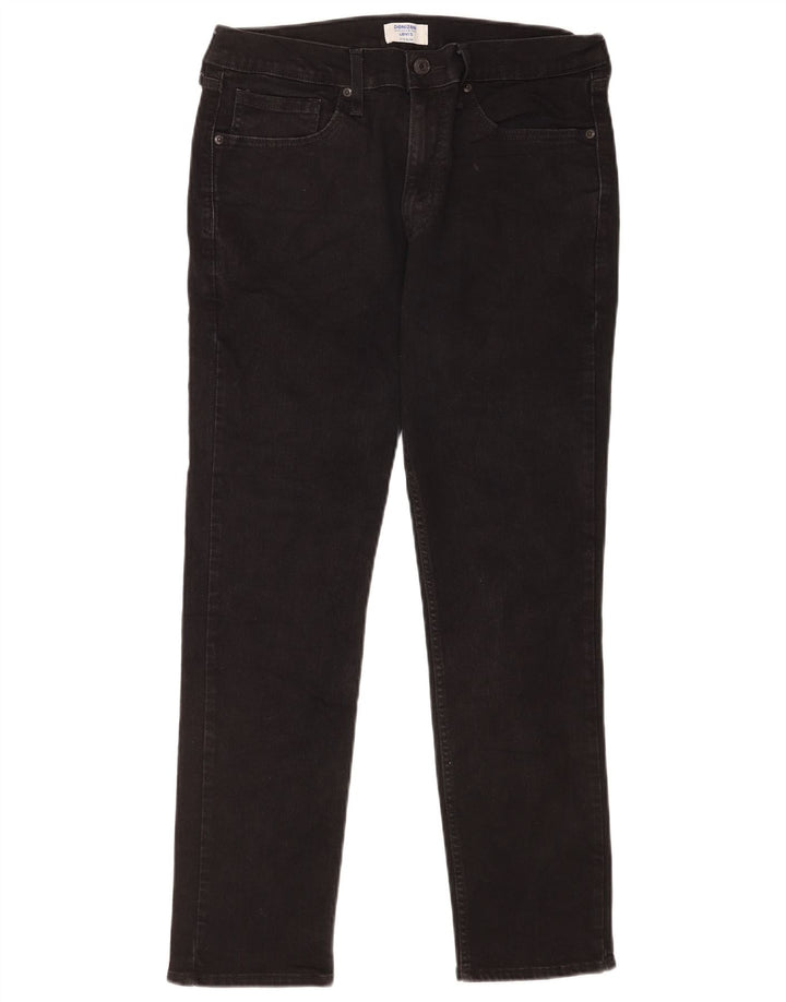 Levi's Mens Denizen Slim Jeans W33 L30 Black Cotton