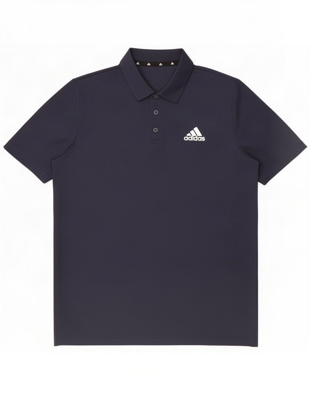 Adidas Mens Polo Shirt Large Navy Blue Polyester