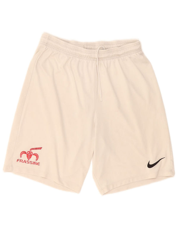 Nike Mens Dri Fit Sport Shorts Large White Polyester