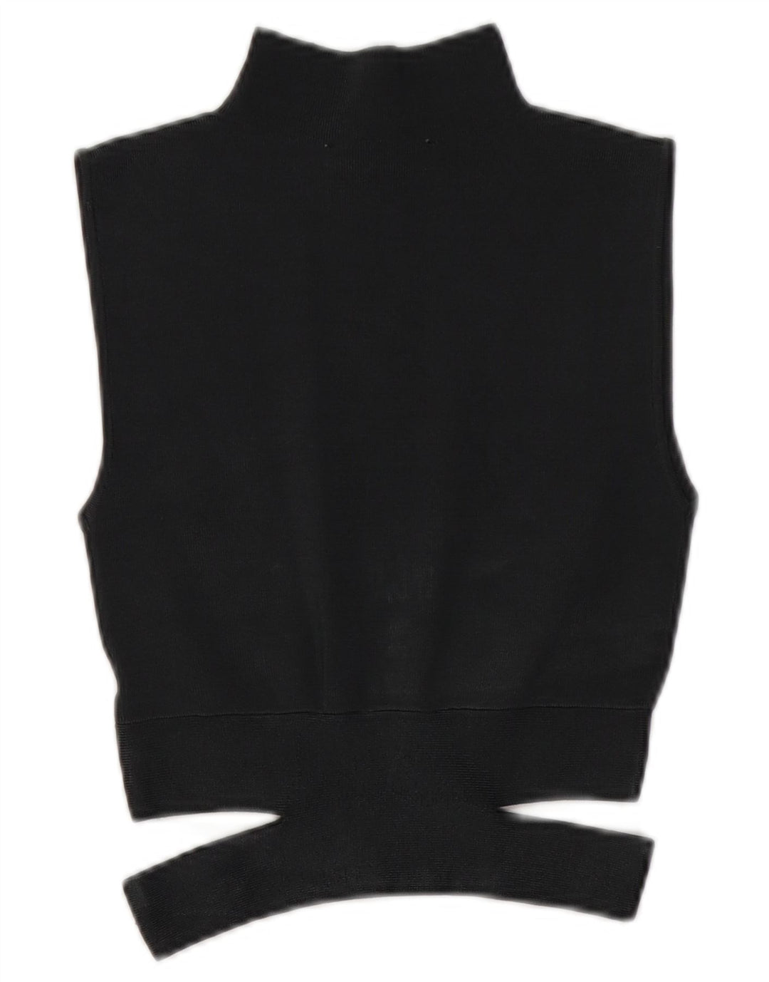 Zara Womens Sleeveless Knit Crop Top UK 10 Small Grey