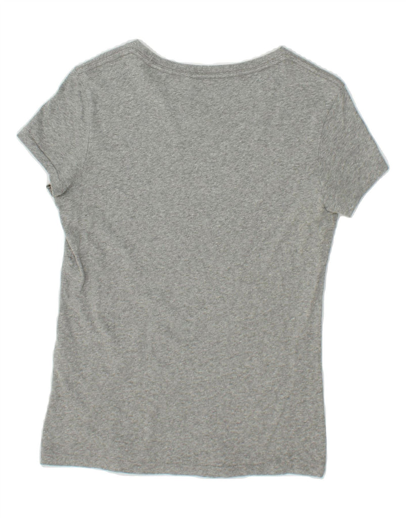 LEVI'S Womens Graphic T-Shirt Top UK 10 Small Grey Flecked Cotton Vintage Levi's and Second-Hand Levi's from Messina Hembry 