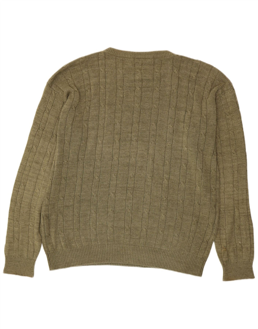 MC Gregor Mens Crew Neck Jumper Sweater Medium Khaki
