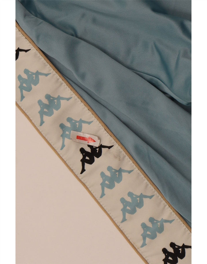 Kappa Mens Graphic Tracksuit Top Jacket Medium Blue Colourblock Polyester