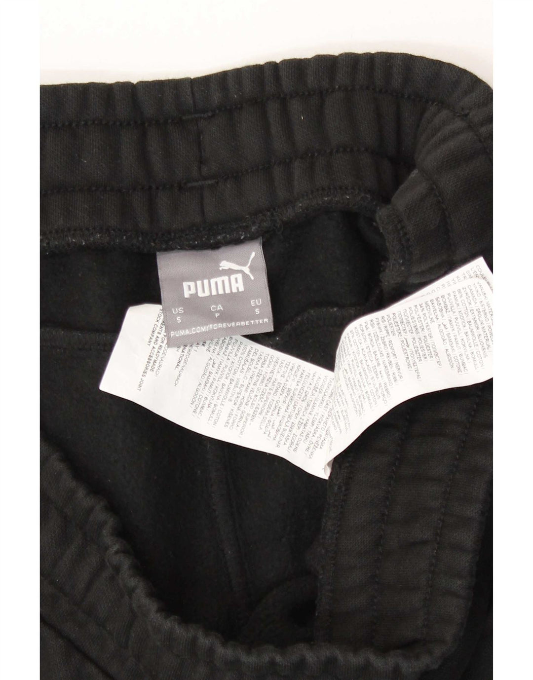 Puma Mens Tracksuit Trousers Joggers Small  Black Cotton