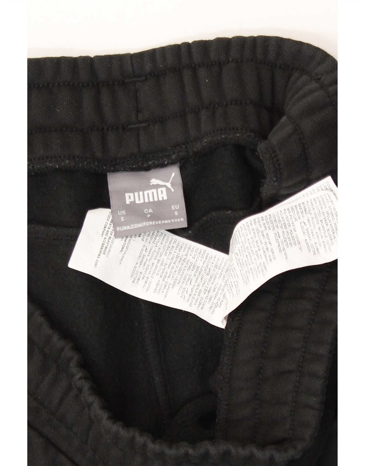 Puma Mens Tracksuit Trousers Joggers Small  Black Cotton