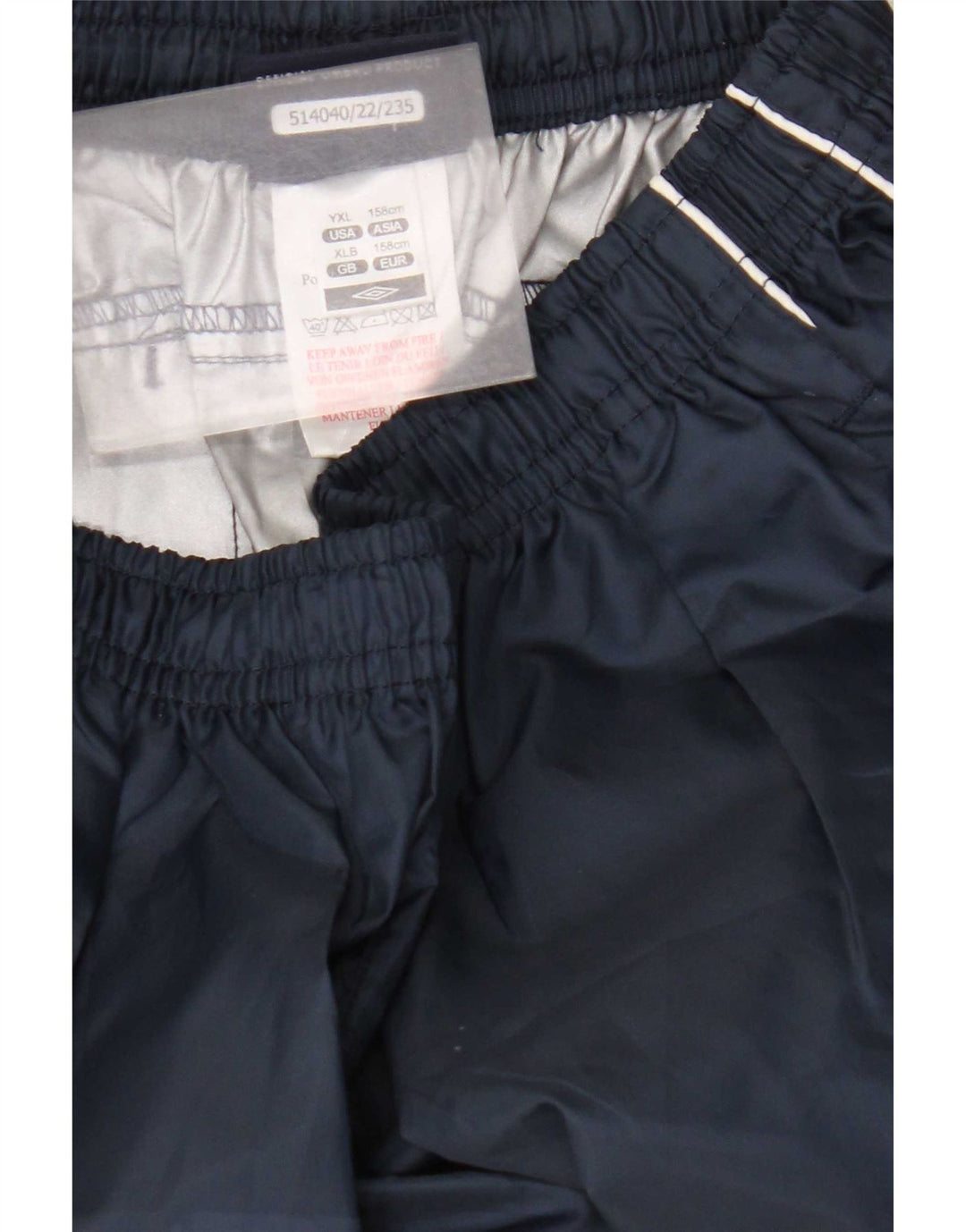 Umbro Boys Graphic Waterproof Trousers 13-14 Years XL Navy Blue Polyester