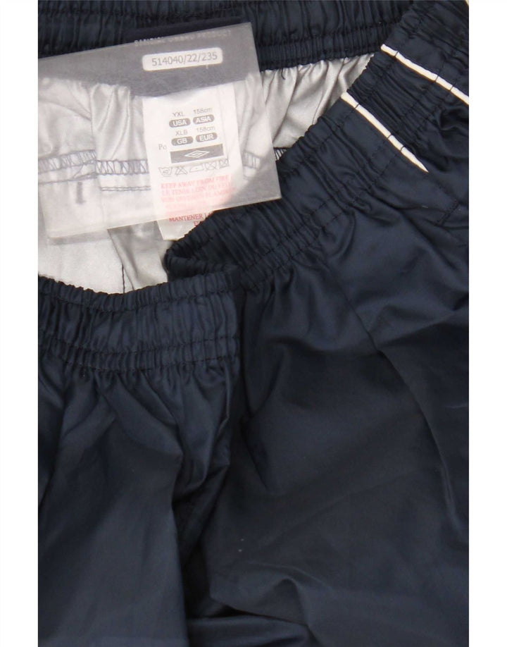 Umbro Boys Graphic Waterproof Trousers 13-14 Years XL Navy Blue Polyester