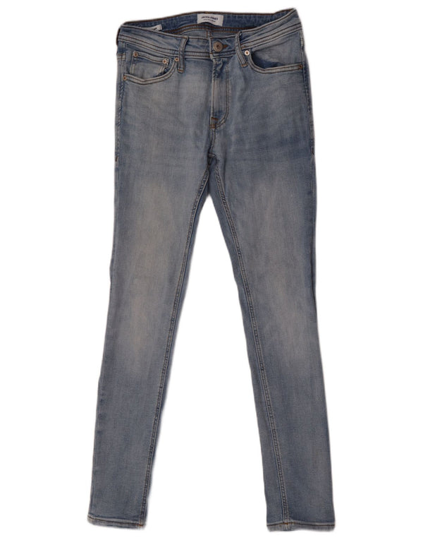 Jack & Jones Mens Liam Skinny Jeans W30 L30 Blue Cotton