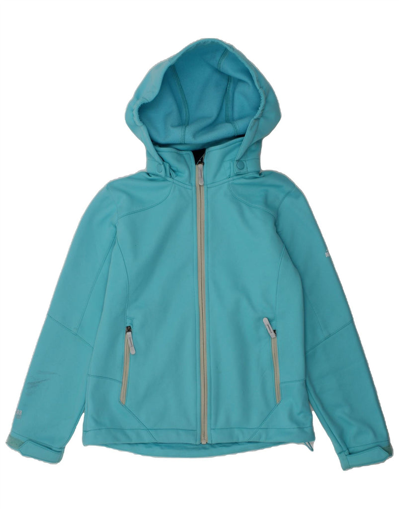 MC KINLEY Girls Hooded Tracksuit Top Jacket 9-10 Years Blue Polyester | Vintage MC Kinley | Thrift | Second-Hand MC Kinley | Used Clothing | Messina Hembry 